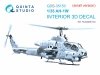 Quinta Studio QDS-35153 AH-1W 3D-Printed & coloured Interior on decal paper (Trumpeter) (Small version) 1/35